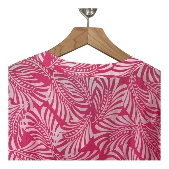 𝅺nwt Talbots Palm Print Tunic Top Blouse Women’s Size S - Picture 6 of 10